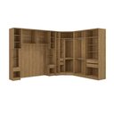 Ver imagem 4 de Quarto Modular Kappesberg Adapt Nogueira/azul Profundo 8 Peças 357cm X 263cm