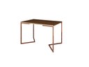 Ver imagem 3 de Mesa Industrial Base Ferro Cobre em  V  Tampo 137x90 Amêndoa 4 Cadeiras Eames Assento Branco Ferro C