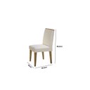 Ver imagem 4 de Conjunto Sala de Jantar Mesa Tampo Mdf Irlanda 4 Cadeiras Dublin