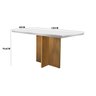 Conjunto Sala de Jantar Mesa Tampo MDF Irlanda 4 Cadeiras Dublin  - 3