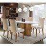 Conjunto Sala de Jantar Mesa Tampo MDF Irlanda 4 Cadeiras Dublin  - 1