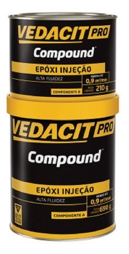 Compound Injeção - Adesivo Estrutural Vedacit 900g - 1