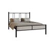 CAMA CASAL TUBOLAR ELOA COM EXTRADO MADEIRA -PARA POUSADA -HOTEL -REFORÇADA -PRETO - 4