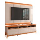 Ver imagem 1 de Rack Bancada com Painel para Tv de até 75" em Mdf Line Off White/jequitiba