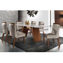Ver imagem 1 de Sala de Jantar Completa com 6 Cadeiras 1,80x0,90 - Atena - Lj Móveis