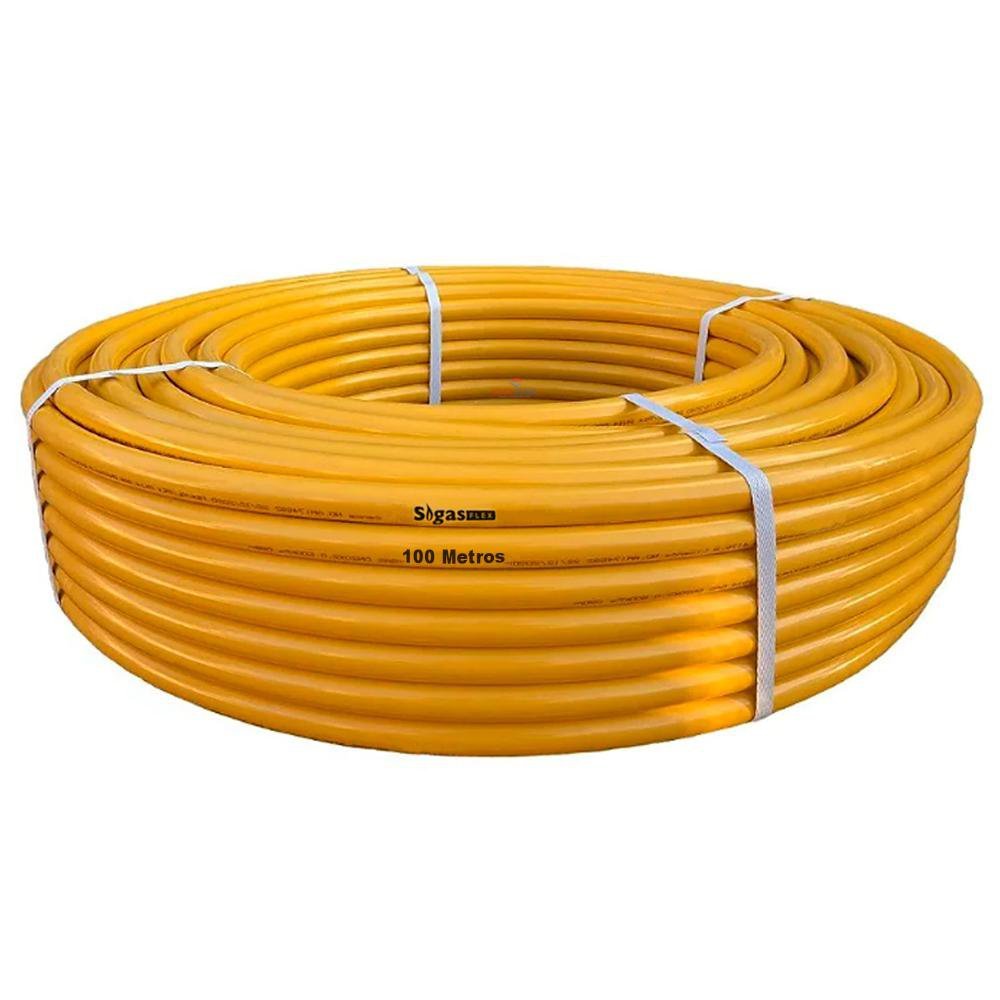 Tubo Pex Flex Amarelo UV 20MM Rolo com 100M Sigas MadeiraMadeira