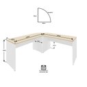 Ver imagem 7 de Mesa de Escritório em L 120x60cm com Conexão + Cadeira de Escritório Netflex Ergonômica Reclinável