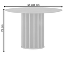 Ver imagem 4 de Mesa Redonda Mdf sem Vidro 1,08m 4 Cadeiras Flora Leifer