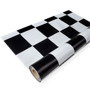 Ver imagem 2 de Piso Vinílico em Manta Pvc Preto Branco Dama ou Cimento 1x6m Cor:dama