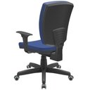 Ver imagem 6 de Cadeira de Escritório Diretor Office Base Giratória Preto Alta Flexi P03 Vinil Azul - lyam