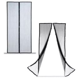 Cortina Tela Mosquiteira Magnética para Porta Anti-insetos:marrom - 4
