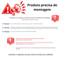 Cortina Tela Mosquiteira Magnética para Porta Anti-insetos:marrom - 3