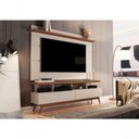Ver imagem 3 de Home para TV Home Luna para TV 60 Polegadas 160cm MDP Off White Freijó