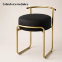 Ver mais imagens de Puff Evans Metal Gold Couríssimo Preto