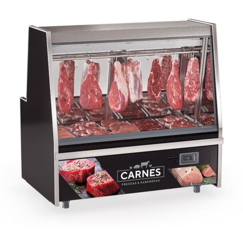 Balcão Frigorifico Turino com Depósito GATS150D Preto Gelopar 220V