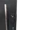 Porta Pivotante de Alumínio Preto Com Puxador com Fechadura Digital Linha 30 - Direita/ 210x100 - 2