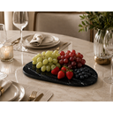 Ver imagem 3 de Bandeja Decorativa Pedra Natural Via Láctea para Servir 38x28cm