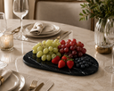 Ver imagem 3 de Bandeja Decorativa Pedra Natural Via Láctea para Servir 38x28cm