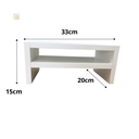 Ver imagem 3 de Suporte Base Nicho Mesa para Monitor de Madeira Escritório - Branco