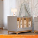 Ver mais imagens de Berço Minicama Infantil Americano Grade Fixa Regulagem de Altura Mdf Biscoito Permobili Fendi/