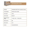 Ver imagem 7 de Berço Minicama Infantil Americano Grade Fixa Regulagem de Altura Mdf Biscoito Permobili Fendi/