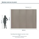 Ver imagem 3 de Painel Ripado Smart 320x240 cm (sem Furo) Incolar Grigio
