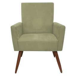 Cadeira Poltrona para Sala Nina Confortável e Reforçada Veludo Capuccino - 2
