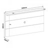 Kit 3 Peças Rack com Painel até 60 Polegadas Slim e Mesa de Centro Elegance - 4
