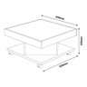 Kit 3 Peças Rack com Painel até 60 Polegadas Slim e Mesa de Centro Elegance - 6