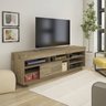 Conjunto com Rack com Painel para TV até 60 Polegadas e Mesa de Centro Elegance Espresso Móveis - 9