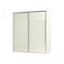 Ver imagem 3 de Guarda Roupa 2 Portas de Correr 2 Gavetas 223cm 100% MDF Branco/Off White Brilho