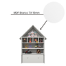 Casinha Infantil Organizadora de Brinquedos 100% Mdf Plancasa Branco Tx - 10