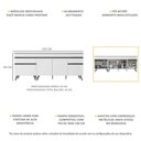 Ver imagem 4 de Kit 2 Balcões Gabinete Pia 150 Cm e Cooktop 70 Cm Veneza Multimóveis Mp2073.964 Branco