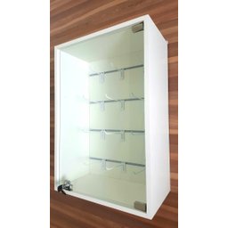 Painel Canaletado Vitrine Expositora Para Lojas Porta Vidro - 7