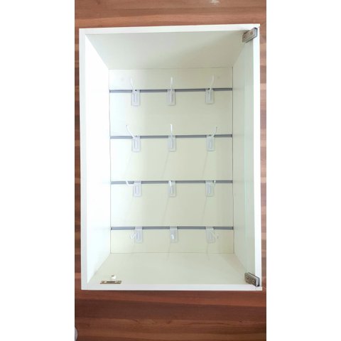 Painel Canaletado Vitrine Expositora Para Lojas Porta Vidro