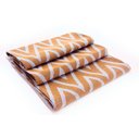 Ver imagem 4 de Kit Tapetes e Passadeira De Cozinha 3 Peças Antiderrapante Chevron Zig Zag Geométrico Caramelo e Cru