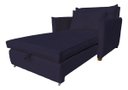 Ver imagem 3 de Poltrona Cama Monica Sala - Bouclé Cores:Azul-Marinho/Bouclé
