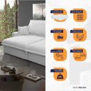 Ver imagem 3 de Sofá Retrátil Reclinável Nairobi 2,88m Bouclê - King House