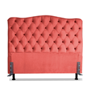 Ver imagem 2 de Cabeceira para Cama Box Solteiro 0,9 m Realeza:Suede Vermelho