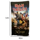Ver imagem 2 de Toalha de Banho Iron Maiden 1,40m X 80cm Algodão Rock Estilo