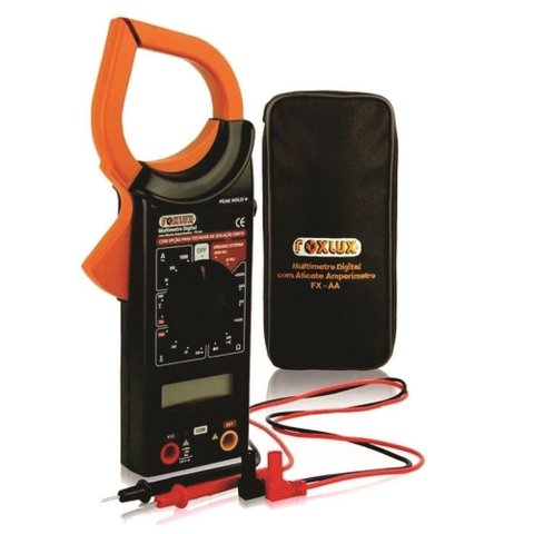 Multímetro Digital com Alicate Amperímetro Fx - Aa