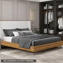 Ver imagem 3 de Cama Queen Pés Ferro 168cm Otto Corano Caramelo Bouclé Off White - Nexta Casa
