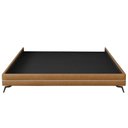 Ver imagem 4 de Cama Queen Pés Ferro 168cm Otto Corano Caramelo Bouclé Off White - Nexta Casa
