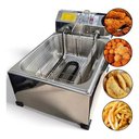 Ver imagem 3 de Fritadeira Elétrica Óleo 7lt + Escorredor + Coador - Inmetro:60hz/inox/220v