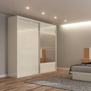 Ver imagem 1 de Guarda Roupa com Espelho 2 Portas de Correr 2 Gavetas 223cm 100% MDF