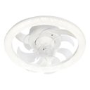 Ver imagem 1 de Pendente Ventilador de Teto Amon com Cristal Led 3 Cores Bivolt Retrátil com Controle Remoto