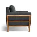 Ver imagem 3 de Poltrona Sabrina de Madeira Maciça com Almofada Linho Chumbo 406