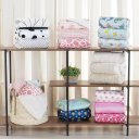 Ver imagem 2 de Manta Baby Oportunity Dupla Face Flannel e Sherpa 75x100cm Branco/cinza
