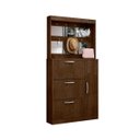 Ver imagem 4 de Conjunto Espelheira e Sapateira Manu 4 Portas Organização:marrom