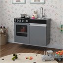 Ver imagem 1 de Mini Cozinha Infantil Luli com Pia e Fogao Cinza Preto Ofertamo